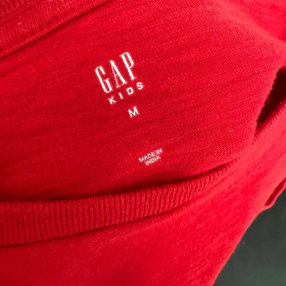 Gap Long Sleeve Tee in Red